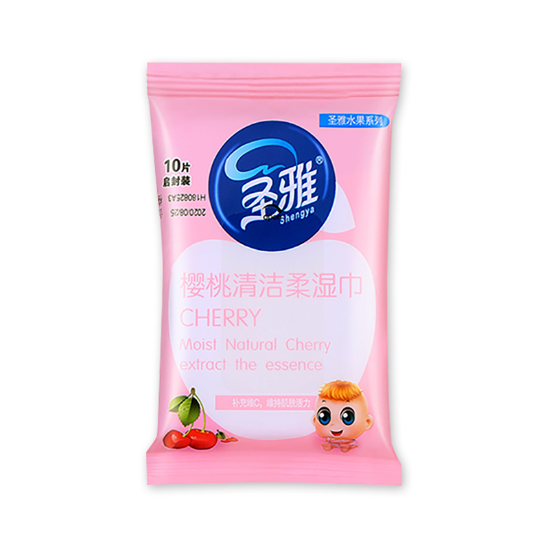 Shengya 10 slice cherry clean soft wipes