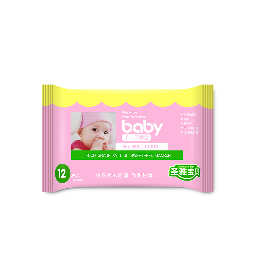 Shengya baby 12 piece Baby Safety hand and mouth wipes